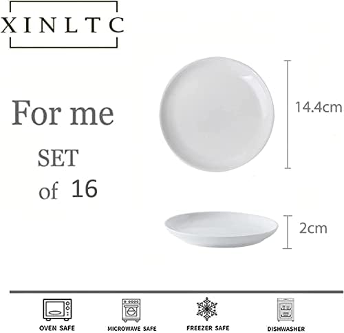 ceramic appetizer plates, 5.6 inch small dessert plates shown in use