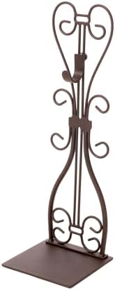 fireplace mantel wreath hanger, adjustable height christmas wreath shown in use
