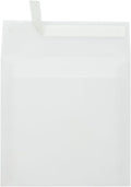 LUXPaper Square Invitation Envelopes | Peel & Press | 7" x 7" | Clear Translucent | 30lb. Text | 50 Qty