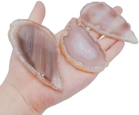 agate light table slices undrilled irregular natural color, package contents