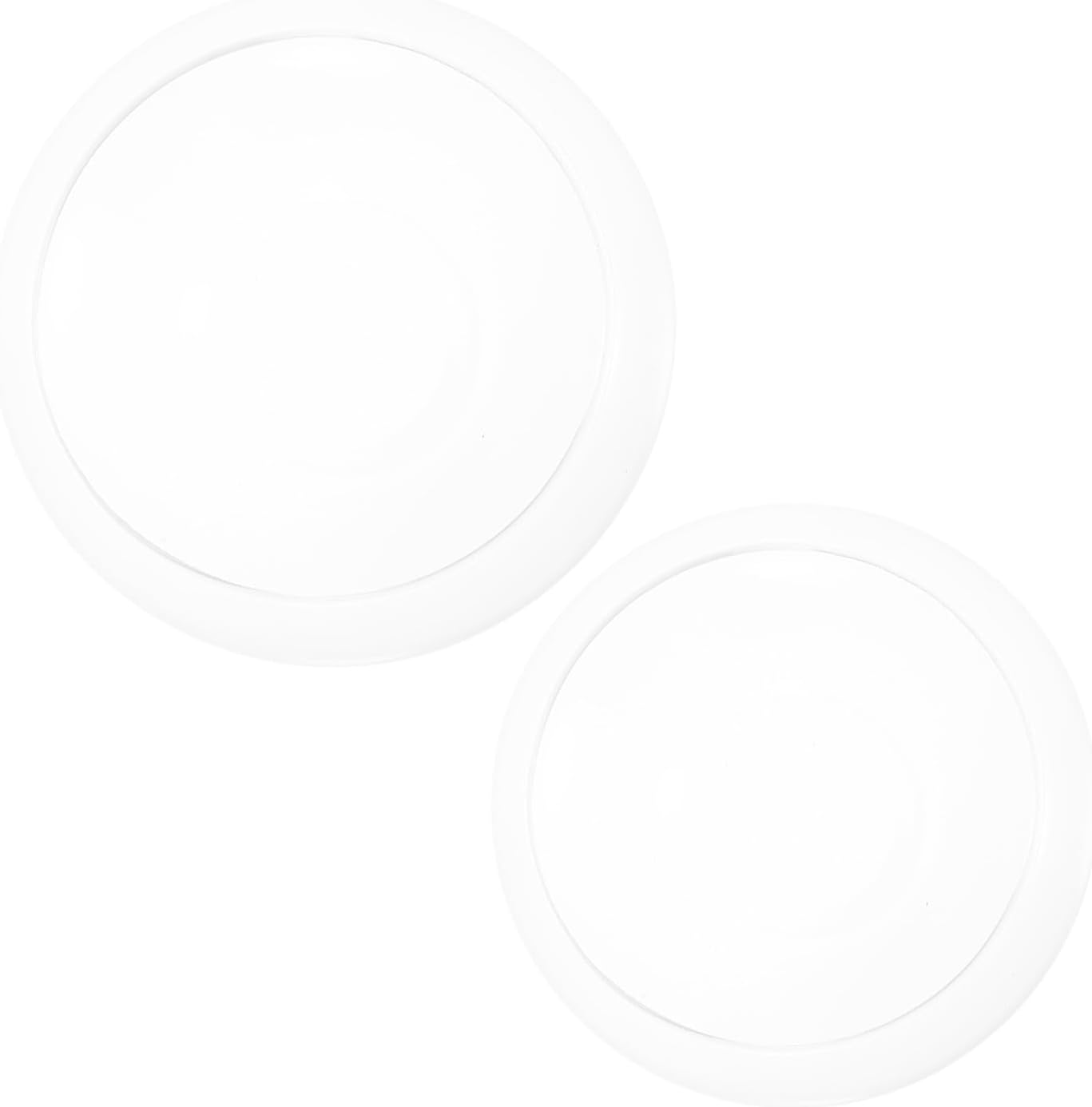Luxshiny 2pcs Glass Bowl Candle Holders for Floating Candles and Hydroponic Plants, Elegant Minimalist Decorative Glass Bowls for Home Dinner Parties and Birthday Party Table Centerpieces