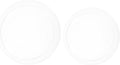 2pcs Glass Floating Candle Holders with Stable Base, Elegant Glass Bowl for Water Candles and Hydroponic Plants, Decorative Centerpiece for Shower and Ceremonies