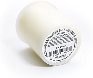 Pure Gardenia Soy Votive Candles - Scented with Essential & Natural Oils - 6 White Natural Votive Candle Refills - Flower & Floral Collection