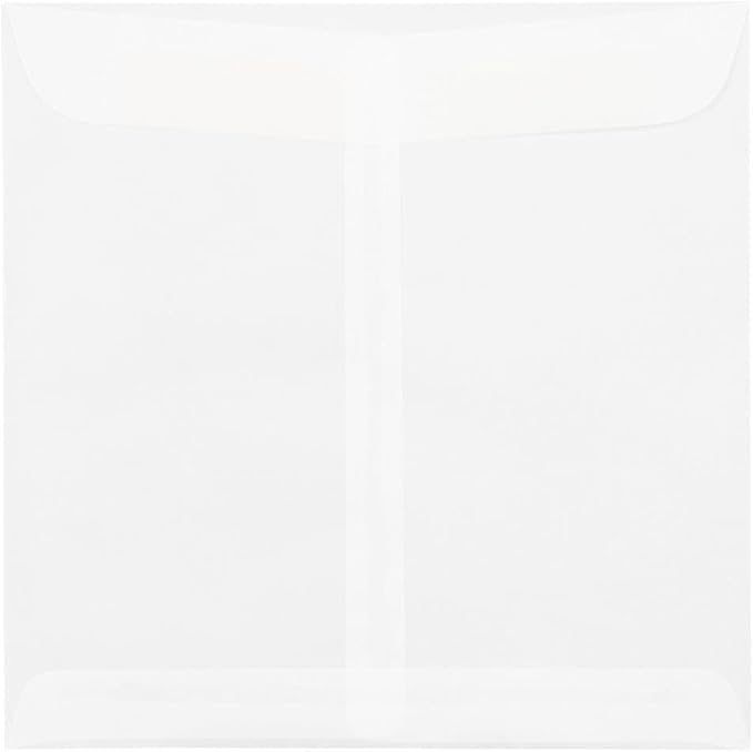 LUXPaper Square Invitation Envelopes | 9 1/2" x 9 1/2" | Clear Translucent | 30lb. Text | 50 Qty