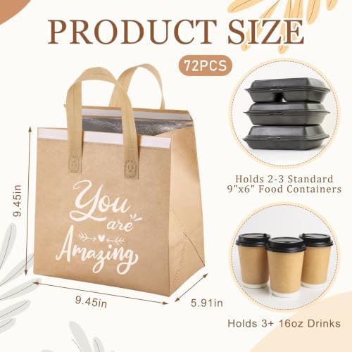 didaey 72 pcs employee appreciation gift bags bulk, close-up detail
