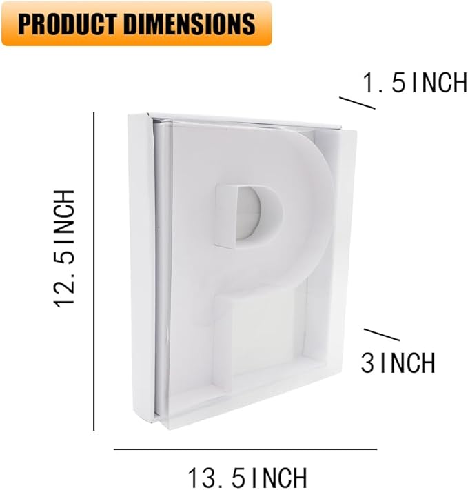 12" Fillable Cardboard Letter Charcuterie Gift Cupcake Box With Cover Sweets Packaging (P)