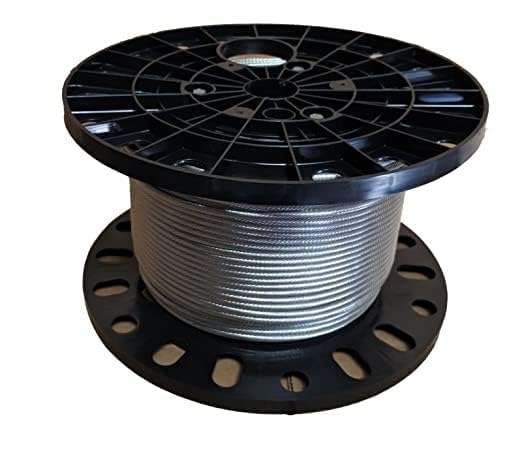 Laureola 1/8" Type-1x19 Grade-316 Stainless Steel Cable Railing Wire Rope - 600ft