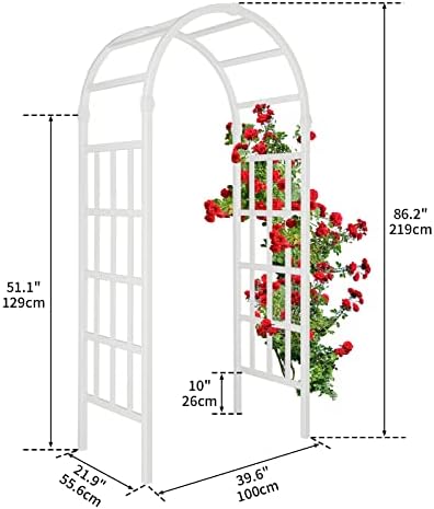 vingli vinyl garden arbor, pvc wedding arch for, package contents