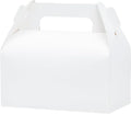 UnicoPak 30 Pack White Gable Treat Boxes Party Favor Boxes for Goodie Snacks Cookie Candy Toys Birthday Party Wedding Shower Holidays 6.5x3.5x4 Inches