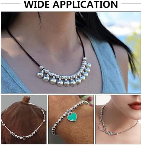 925 sterling silver beads jewelry making 4 sizes on a desk or shelf