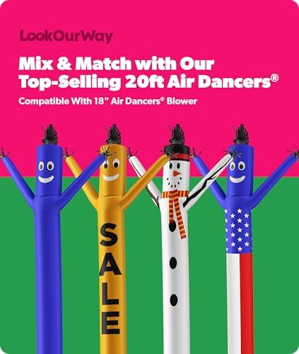 lookourway air dancers inflatable tube man attachment | on a desk or shelf