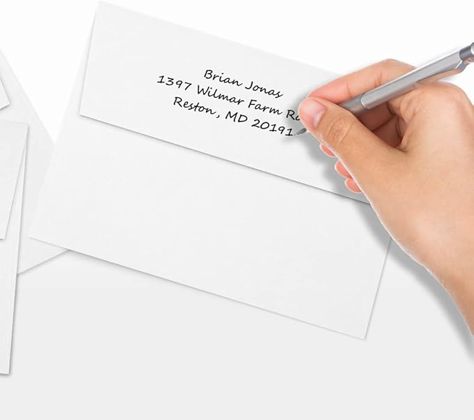 LUXPaper A7 Invitation Envelopes | Peel & Press | 5 1/4" x 7 1/4" | White | 80lb. Text | 100% Recycled | 50 Qty