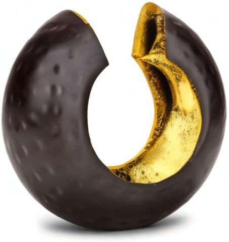 ROMINOX Gift Item tealight Holder//Sacral with Gold foil Lining, Christmas, Barbecue, Valentine's Day, Mother's Day; Dimensions: (Large - 18 x 11 x 15 cm)