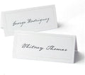 Gartner Studios White Pearl Place Cards,White Cardstock Table Placecards with Pearl Border for Wedding, Printable on Laser/Injet Printers, 210GSM, 3.75” X 1.75” 48 Count (83001)