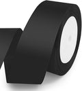 KMER LIFE Solid Color Black Satin Ribbon, 1-1/2 Inches x 25 Yards Fabric Satin Ribbon for Gift Wrapping, Crafts, Hair Bows Making, Wreath, Wedding Party Decoration and Other Sewing Projects
