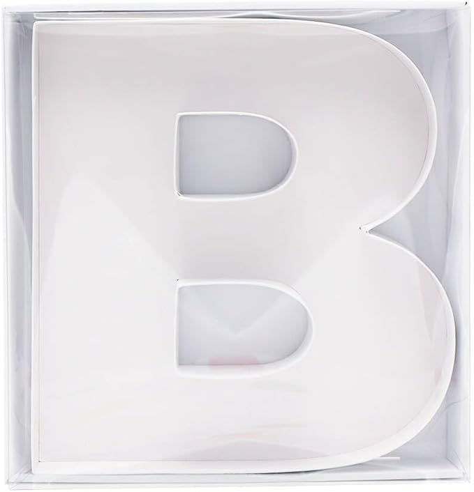 12" Fillable Cardboard Letter Charcuterie Gift Cupcake Box With Cover Sweets Packaging (B)