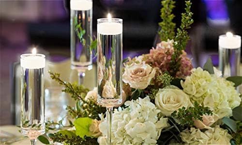 D'light Online Large White Floating Candles 3 Inch Wax Discs for Events, Weddings, Spa, Home Decor, Special Occasions, Cylinder Vases, Centerpieces, Pool and Holidays (Large - 3" (Set of 12), White)