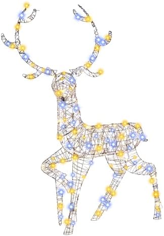 goplus 4.6 ft pre-lit christmas 3d reindeer, 170, view 9