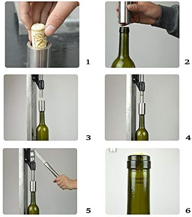 Stainless Steel Hand Corker Manual Wine Bottle Corking Machine Hand Pressure ...