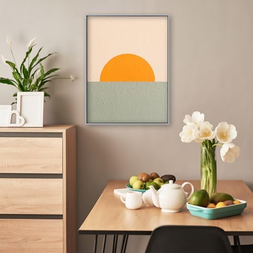 18x24 canvas floater frame for coastal landscape painting,silver, package contents