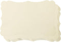 50 Pack Blank Kraft Cards Cardstock Thick Paper Brown Greeting Cards for DIY Gift Card Menus, Baby Shower and Wedding Invitations (Cream, 4x6IN)