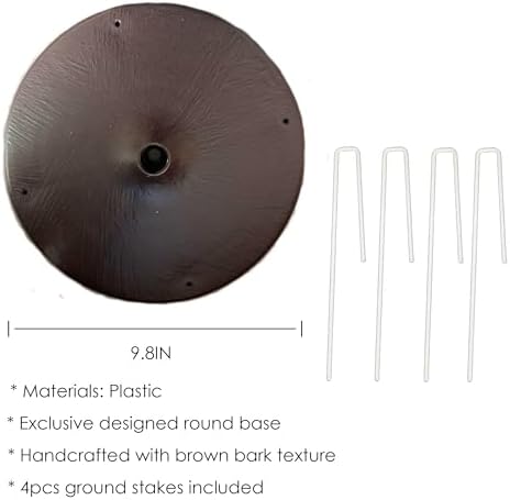 hairui lighted brown starburst tree with 368l warm, close-up detail