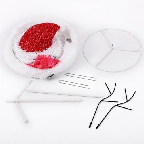 pinkunn 3 pcs 32''/32''/20'' christmas pop-up outdoor snowman, package contents