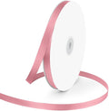 3/8" Wide x 100 Yards Single Face Polyester Satin Ribbon, Satin Ribbon for Crafts, Gift, Hair Bows, Wedding Party Decoration, Bow Making & Other Projects (Pink)