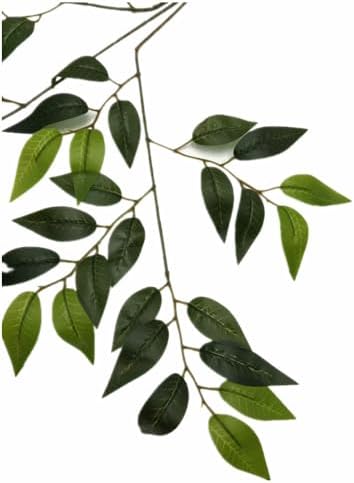 artificial olive leaves green foliage stems waterproof for, front angle view