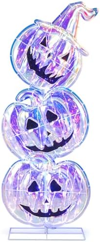 goplus 3.4 ft halloween decorations, light up stacked, view 9