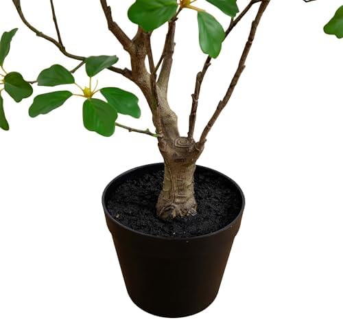 nearly natural 4 ft artificial dogwood tree with, side view