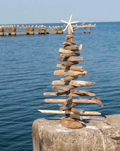 1 ft. tall driftwood christmas tree - beachhouse, main product view