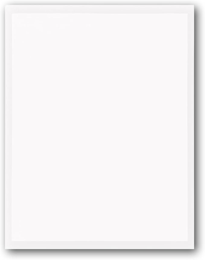 Interior Car Window Stickers for Cars & Dealerships - Blank White | 8.5" x 11" | (250 Pack of Stickers) (Adhesive) (Laser Printer)
