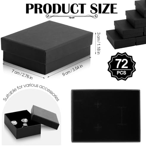 sasylvia 72 pcs jewelry boxes with cushion storage shown in use