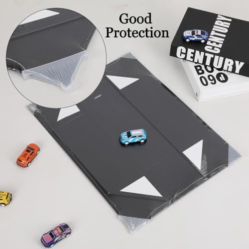 BoxSkivra Black Gift Box with Ribbon 1 Pack 6X6X3 Inch Small Gift Box with Lid Magnetic Closure Rectangle Collapsible Luxury Gift Boxes Shredded Paper Filler & Card