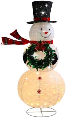 mumtop 6 ft lighted christmas snowman outdoor indoor, view 9