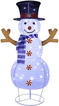 juegoal lighted christmas decorations, 3.5ft outdoor 3d collapsible, main product view