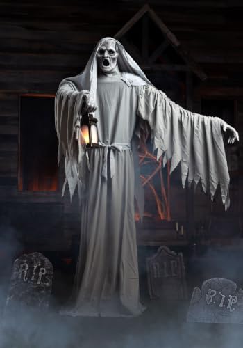 fun costumes 6.9ft animatronic frederick the floating phantom on a desk or shelf