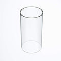 Large Size Hurricane Candle Holder - Glass Cylinder Open Both Ends, Open Ended Hurricane, Glass Lamp Shade Replacement (3" Wide x 6" Tall)