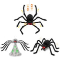 34" halloween animatronic spiders decor, jumping wriggling climbing, main product view