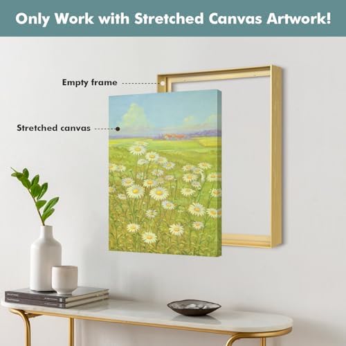 canvas floater frame for 20x30 modern wall art,5/6" showing dimensions