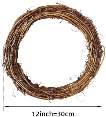 grapevine wreath set, 8 pcs vine branch wreaths shown in use