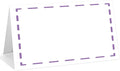 25 Pack Purple Lines Place Cards, Editable Name Cards for Table Setting, Tent Cards Food Label for Dinner Party, Bridal Shower, Wedding, Baby Shower and Events -T19