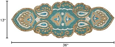 lightnpro beaded christmas table runner 13x36 inch, view 10