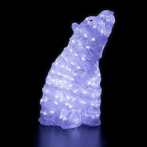 northlight 18.5" led lighted commercial grade acrylic polar, close-up detail