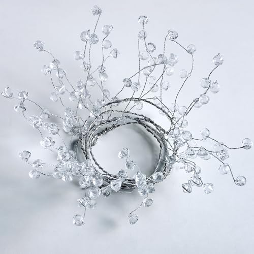 (10 pack) 47” clear diamond beaded crystal christmas, package contents