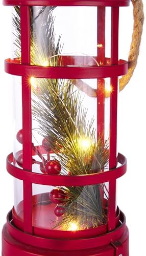 alpine corporation 13" tall metal and glass christmas, view 10