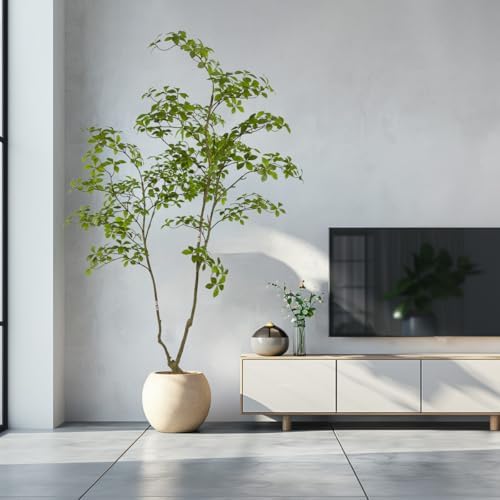 afand artificial gardenia tree,6ft（1pack） tall fake plants artificial showing dimensions