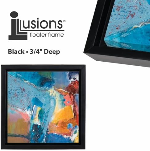 creative mark illusions floater frame for 3/4" deep, close-up detail