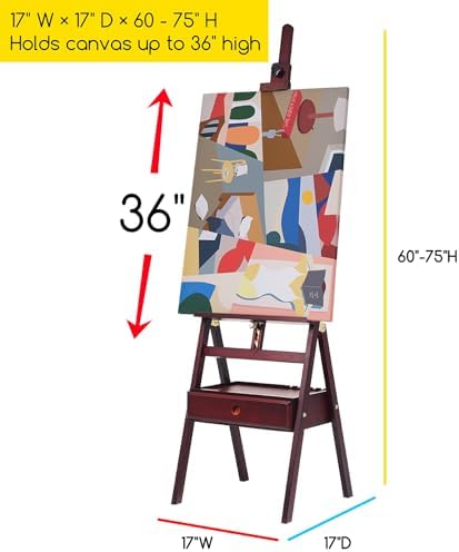 meeden painting easel for adults: art easel stand shown in use